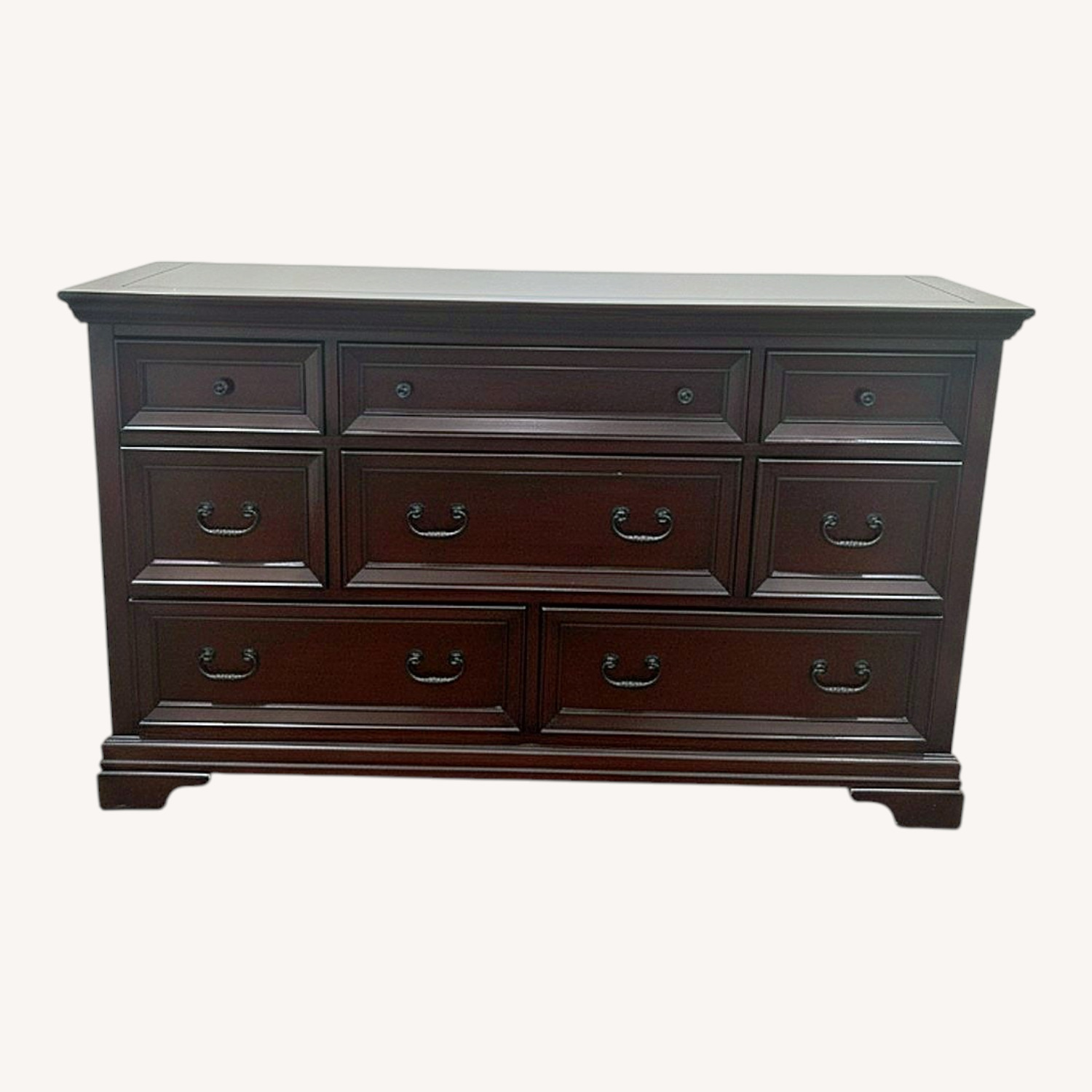 Havertys Dark Wood Dresser - image-0