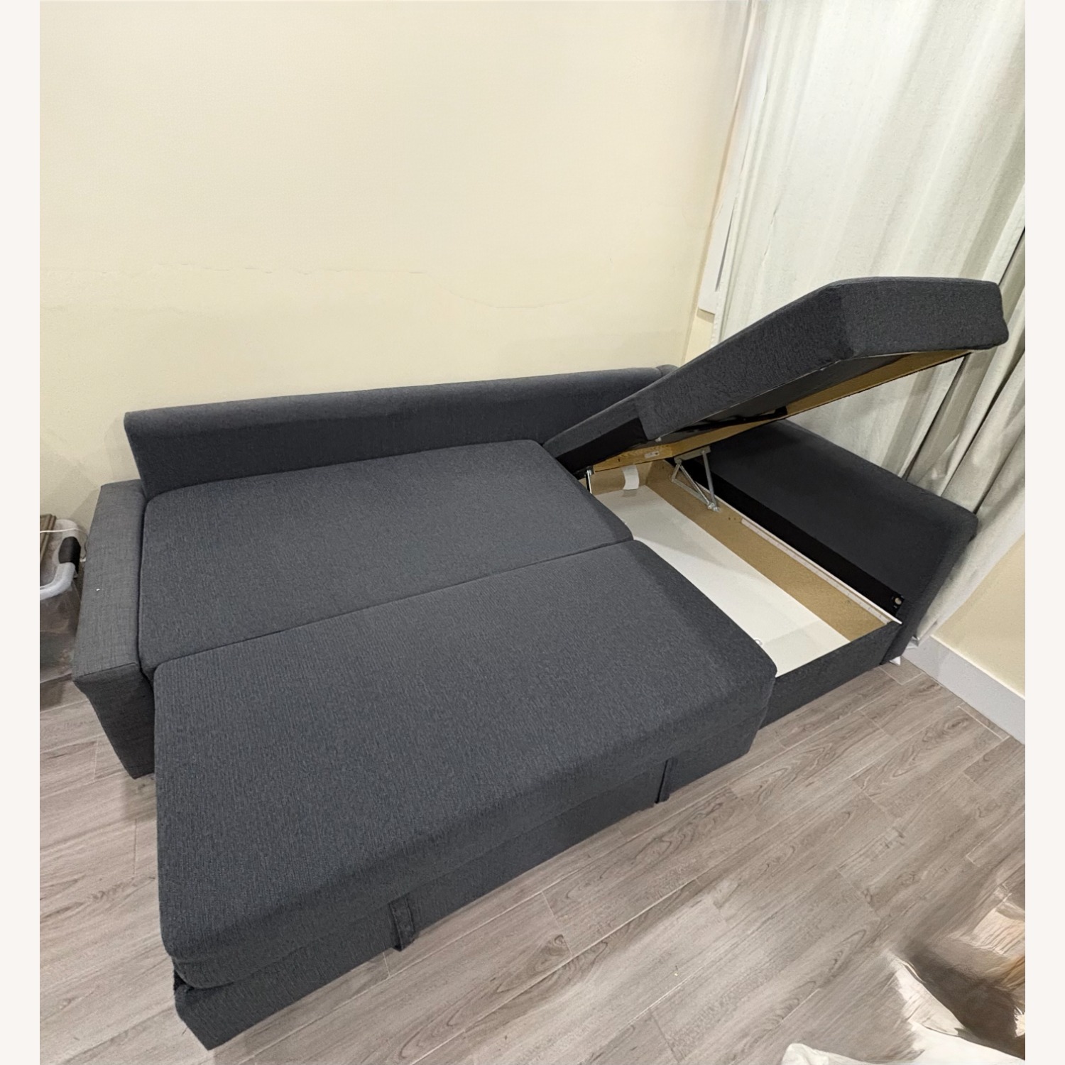 IKEA Friheten Dark Gray Fabric Sleeper Sofa - image-3