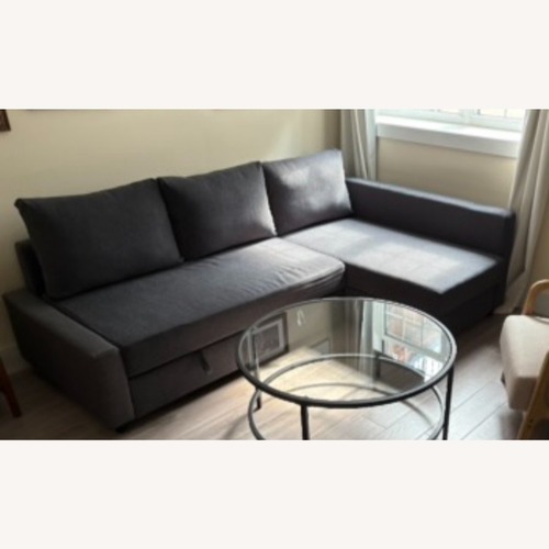 Used IKEA Friheten Dark Gray Fabric Sleeper Sofa for sale on AptDeco
