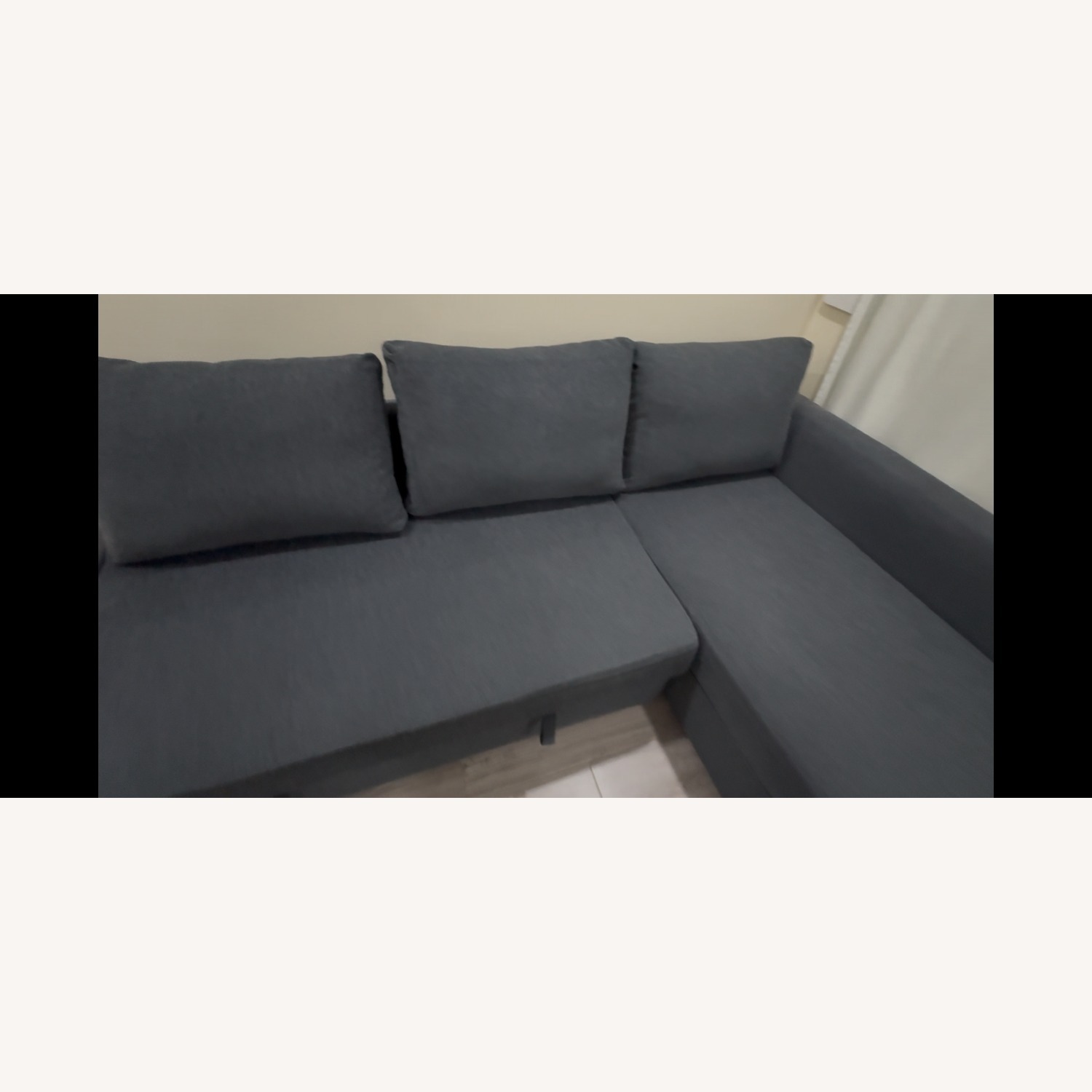 IKEA Friheten Dark Gray Fabric Sleeper Sofa - image-4