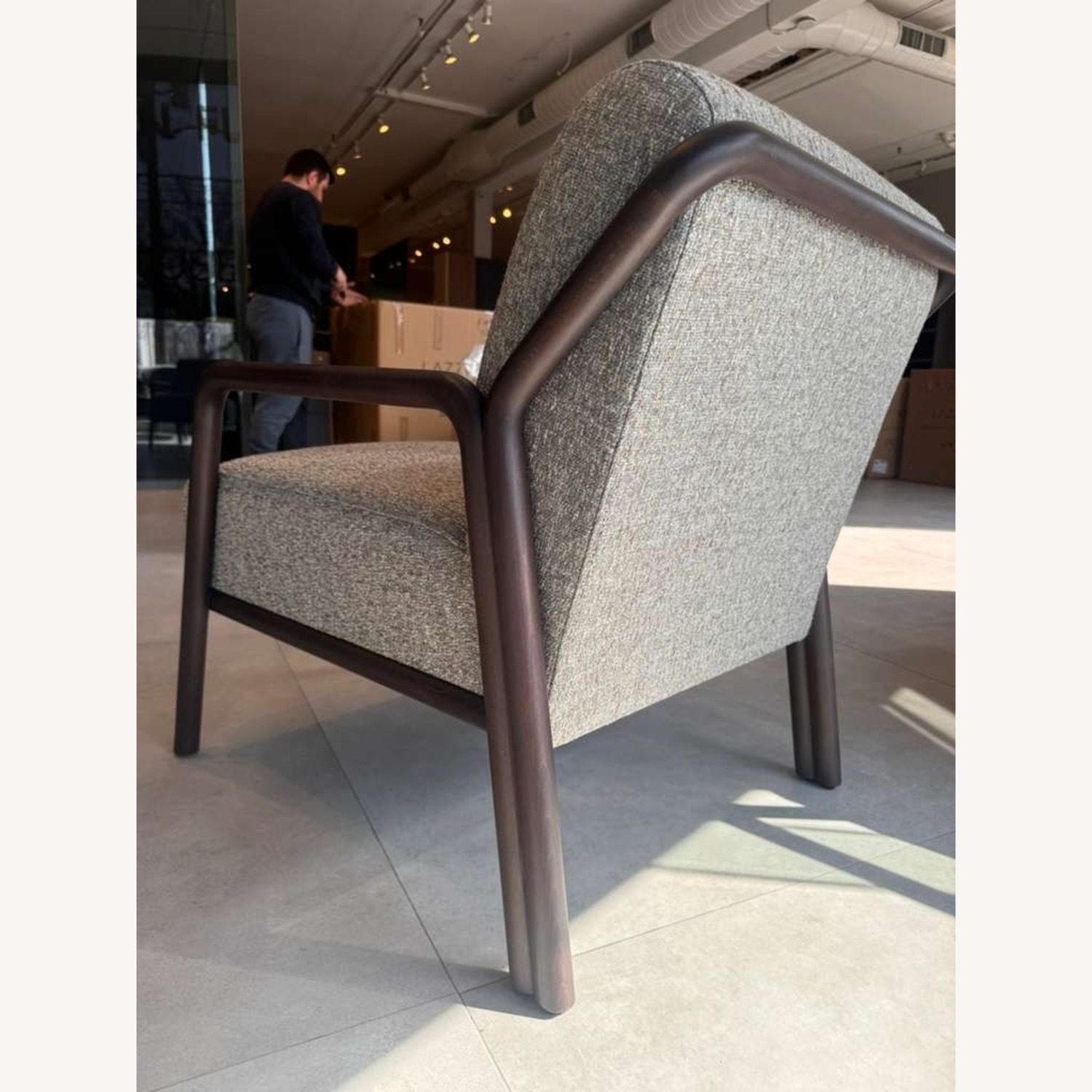 Lazzoni Nordik Chair Natural Fabric Armchair - image-3