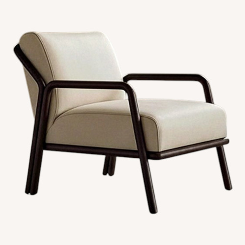 Used Lazzoni Nordik Chair Natural Fabric Armchair for sale on AptDeco
