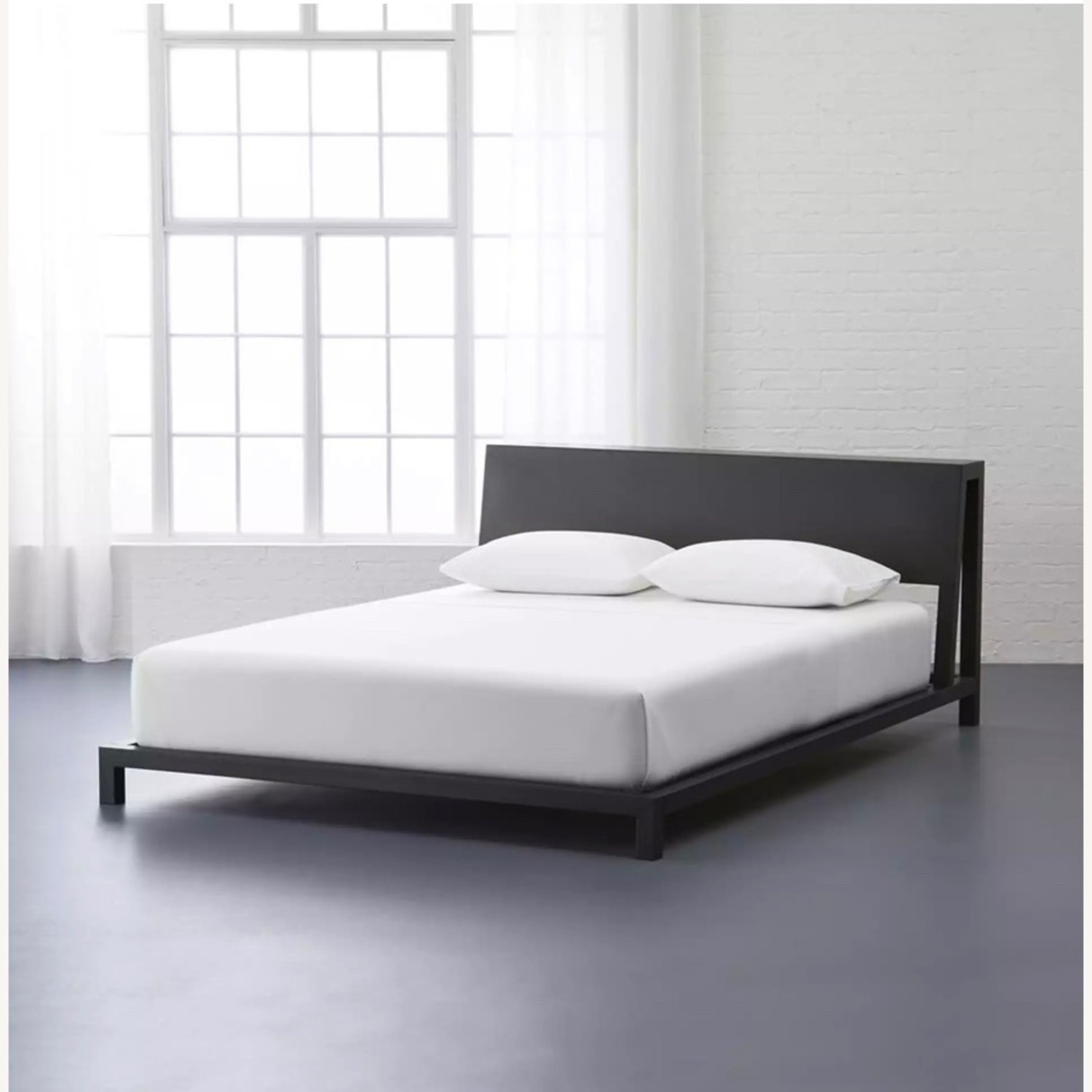 CB2 Queen Bed Alpine Gunmetal - image-1