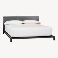 CB2 Queen Bed Alpine Gunmetal