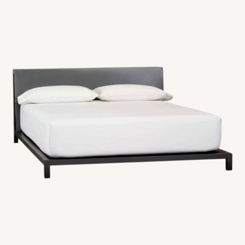 Used CB2 Queen Bed Alpine Gunmetal for sale on AptDeco