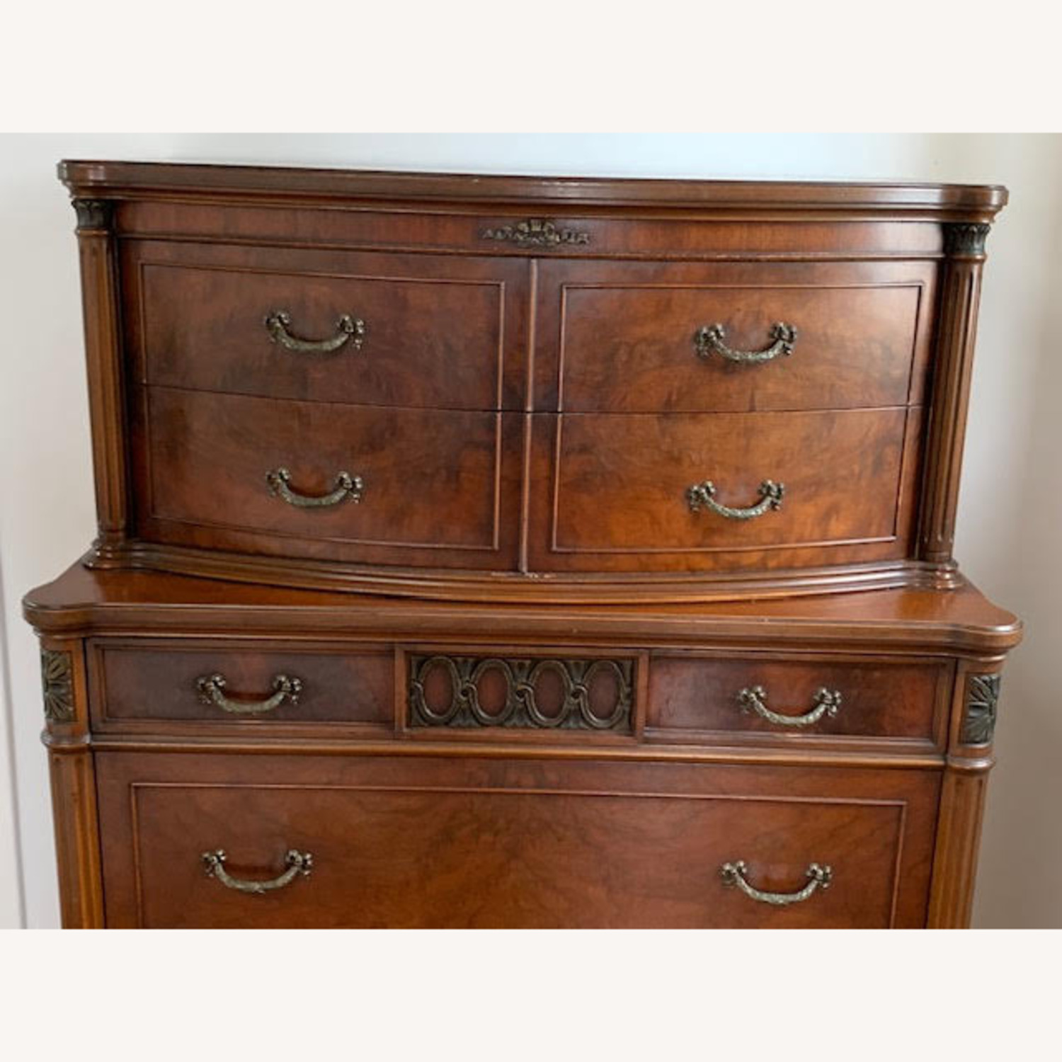 Antique French Provincial solid wood dresser - image-4