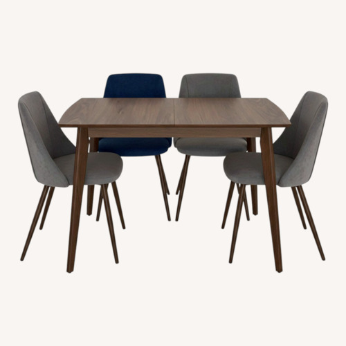 Used Wayfair Aryani Dark Brown Wood Dining Set for sale on AptDeco