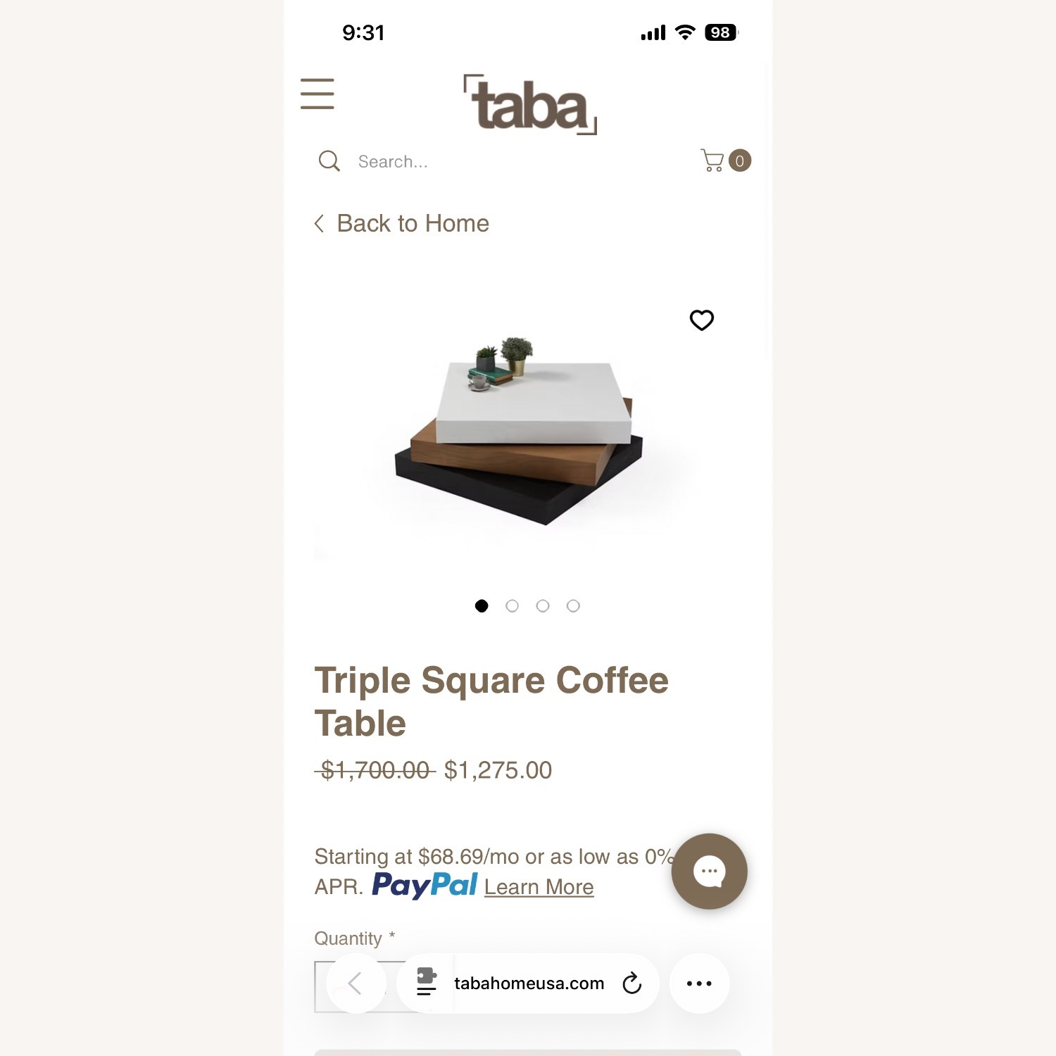 Tana Triple Square Coffee Table - image-8