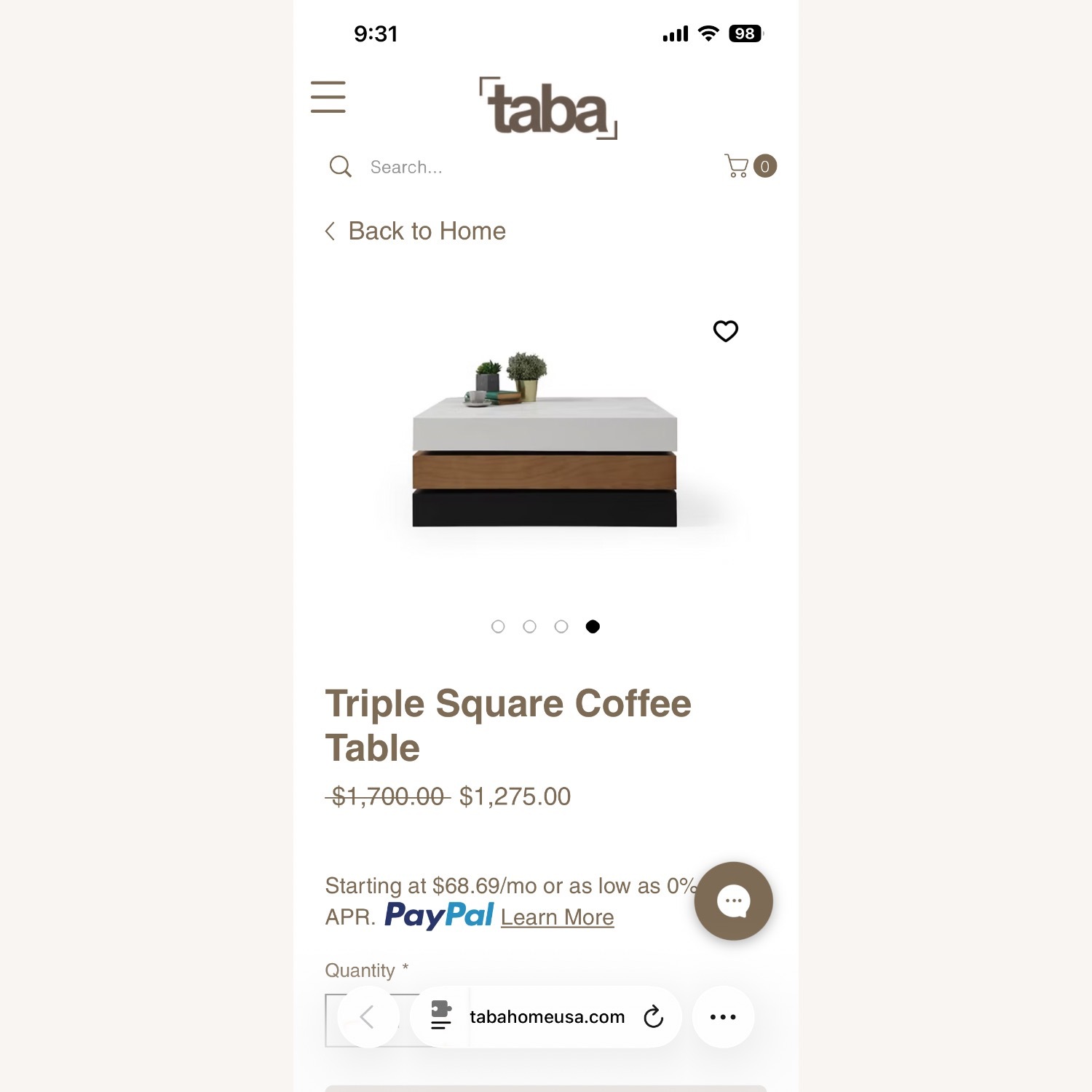 Tana Triple Square Coffee Table - image-10