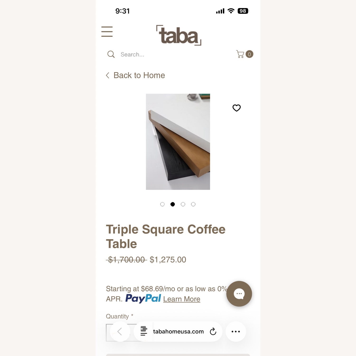 Tana Triple Square Coffee Table - image-9