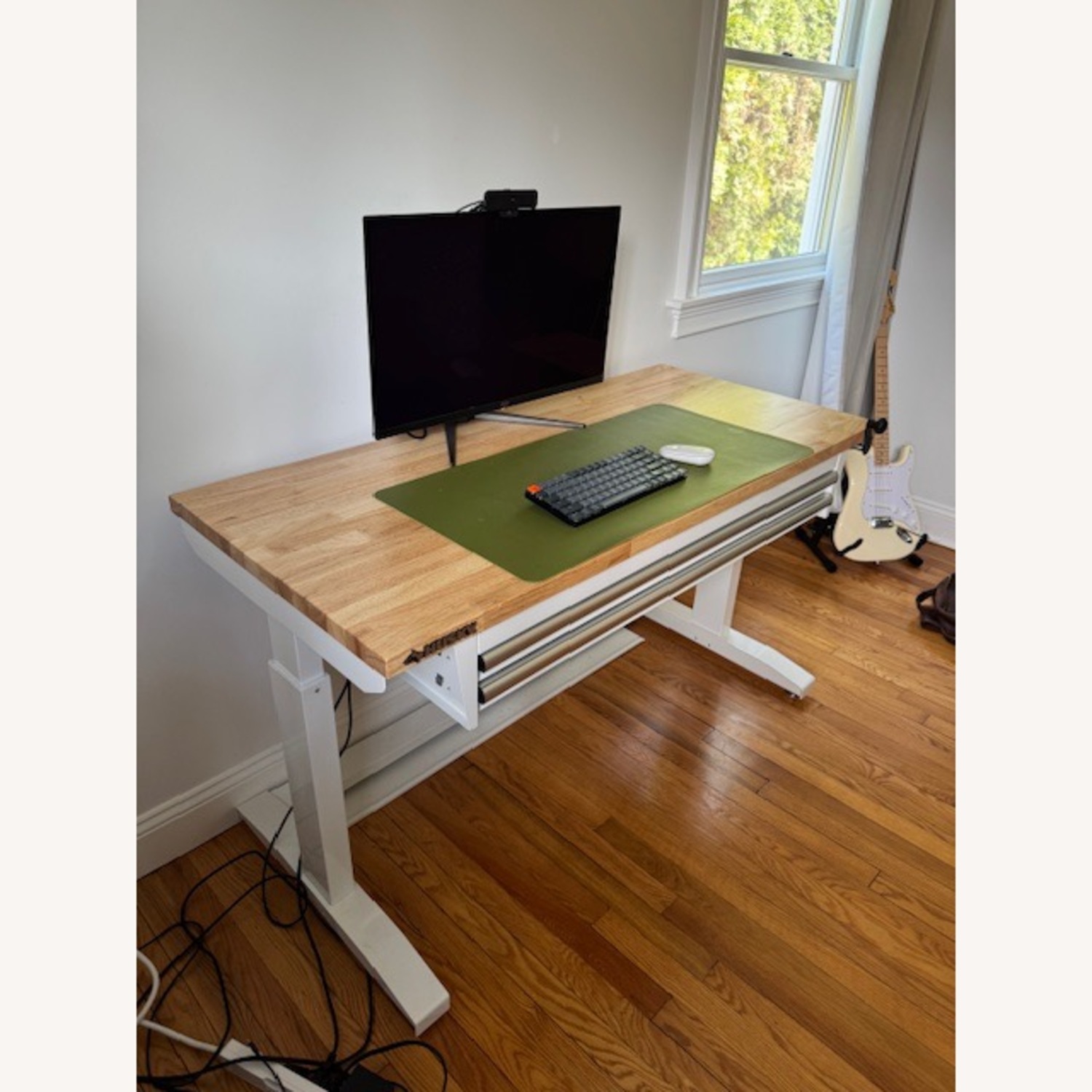 Home Depot Husky White Wood Desk - image-2