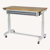Home Depot Husky White Wood Desk