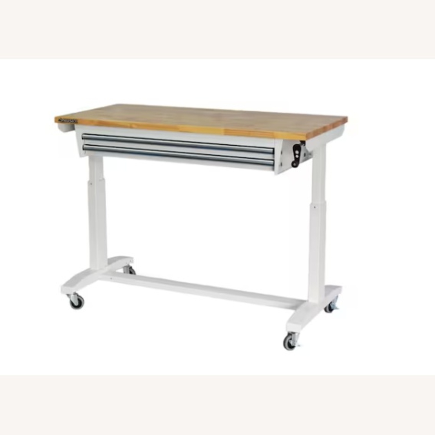Home Depot Husky White Wood Desk - image-5