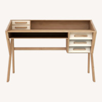 Light Brown Wood Desk