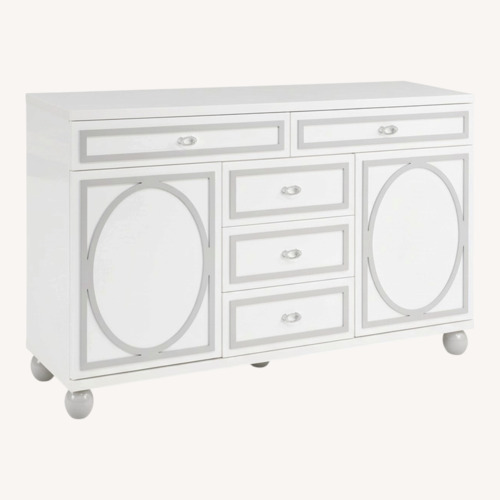 Used Citadel White Wood Dresser for sale on AptDeco
