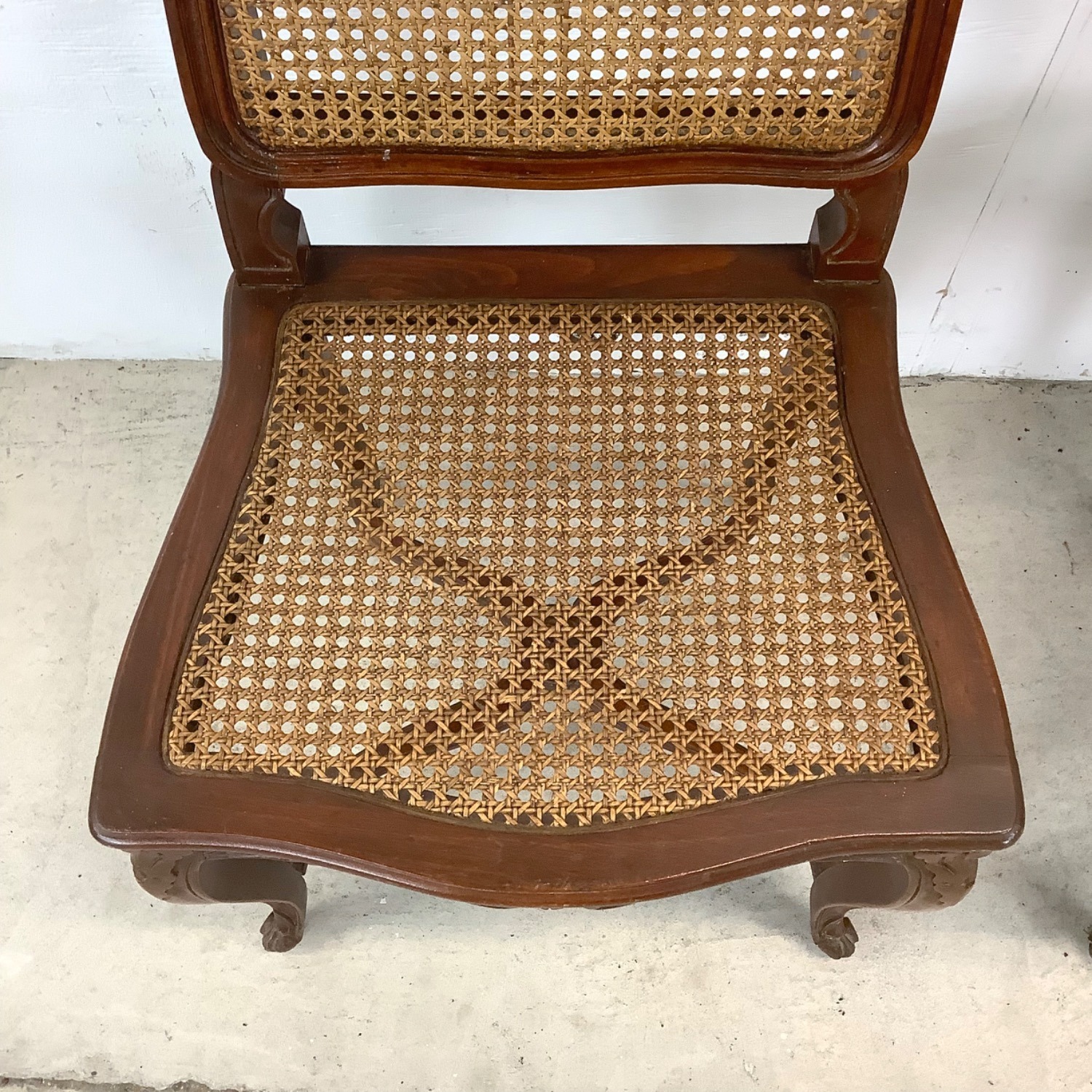 Antique Cane Seat Dining Chairs Set 4 - image-20