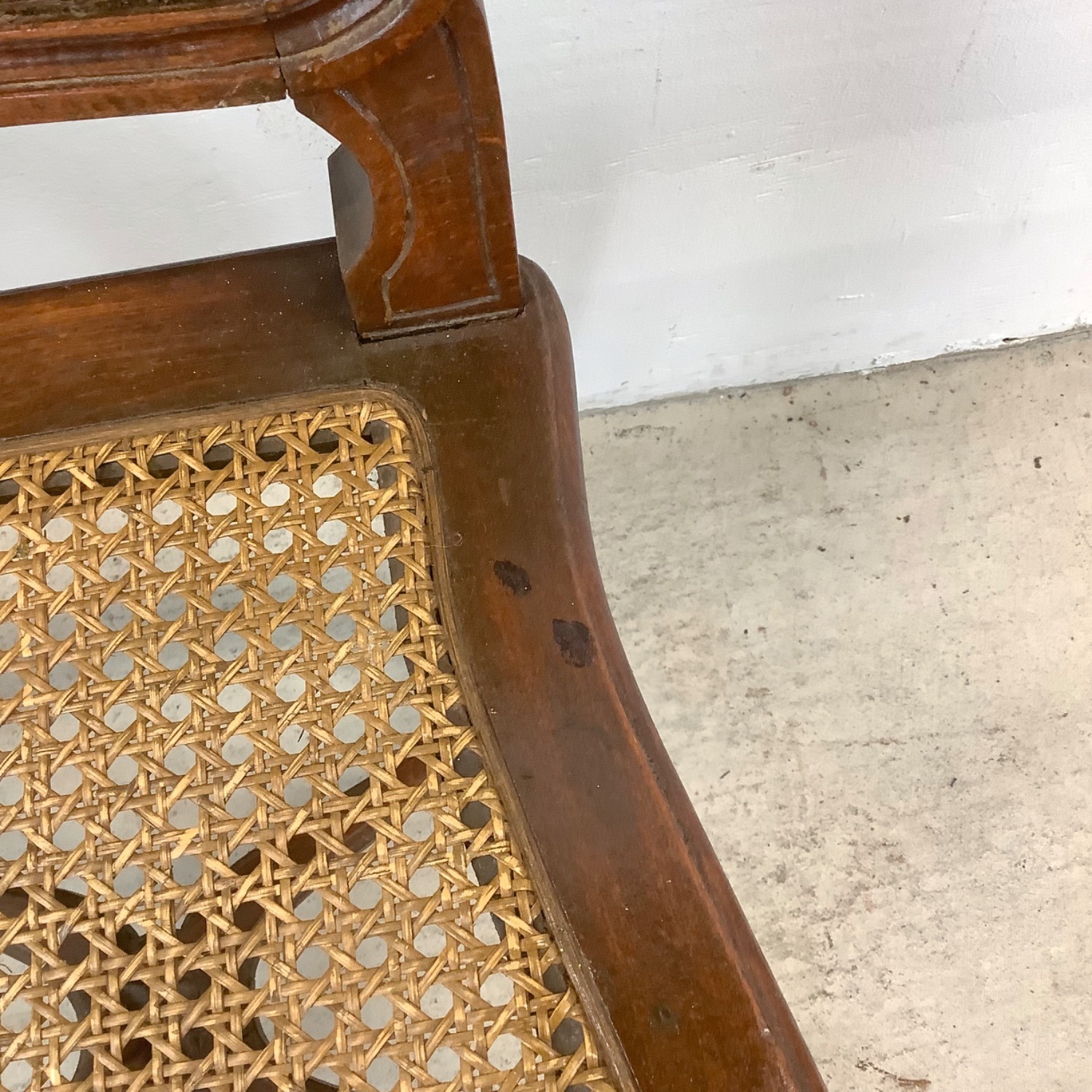 Antique Cane Seat Dining Chairs Set 4 - image-24