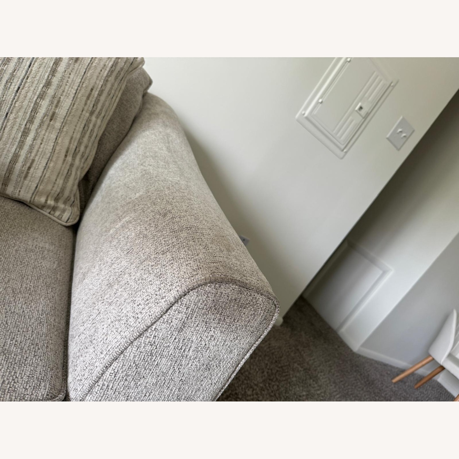 Raymour & Flanigan Tatum Natural Fabric Chaise Lounge - image-4