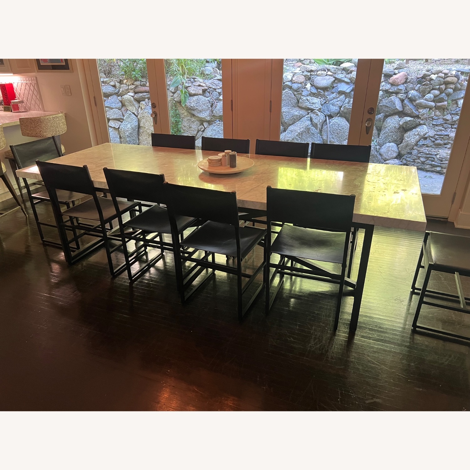 Restoration Hardware Torano Marble Dining Table 9ft - image-3