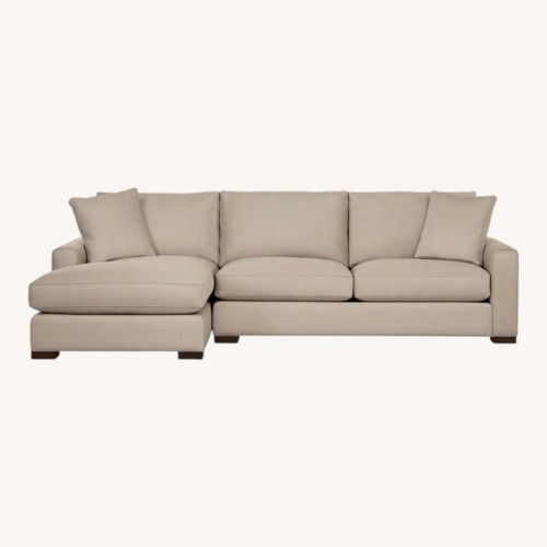 Used Room & Board Metro L Chaise 94” in Tatum Gray for sale on AptDeco