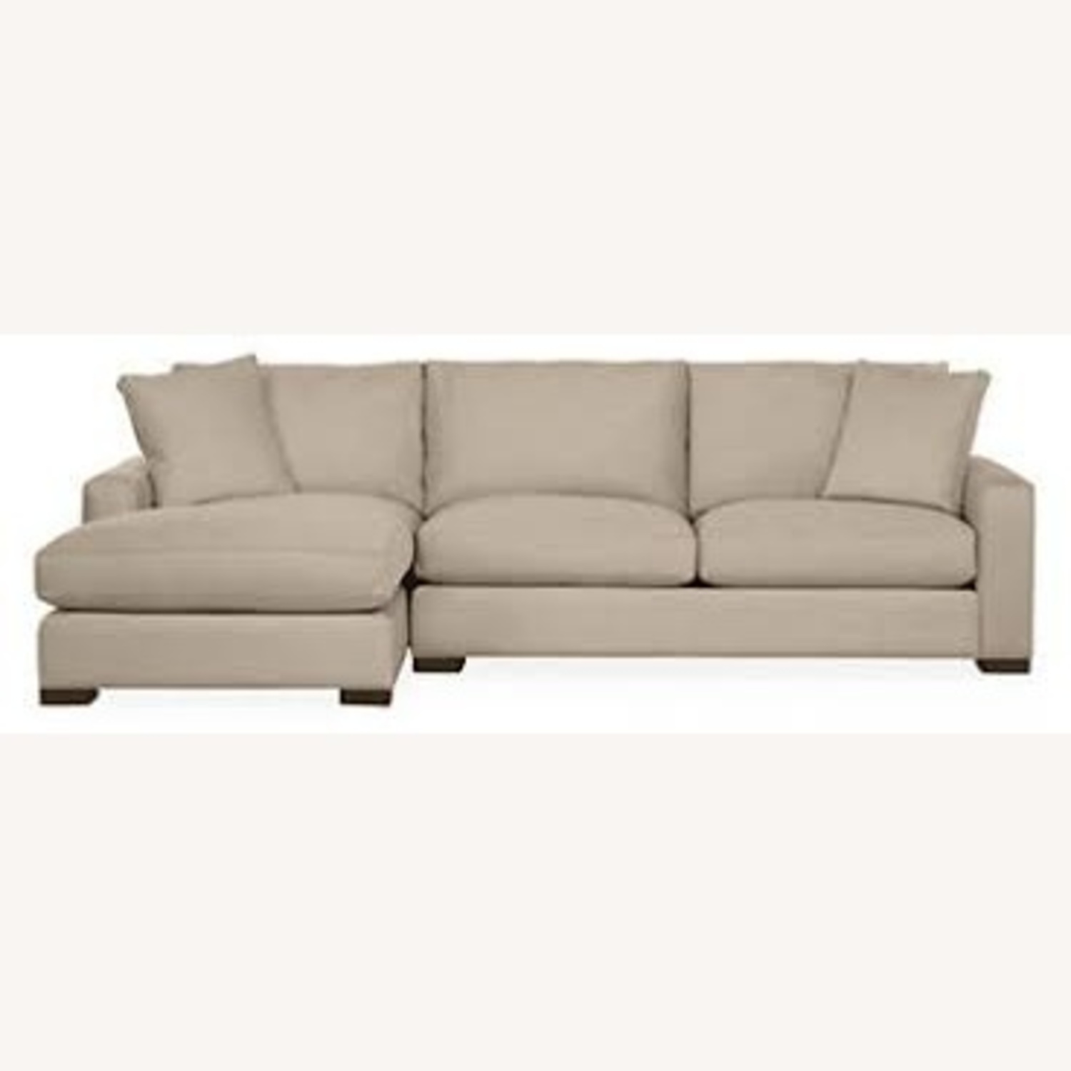 Room & Board Metro L Chaise 94” in Tatum Gray - image-11