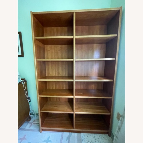 Used Dark Brown Wood Bookcase for sale on AptDeco