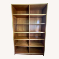 Dark Brown Wood Bookcase