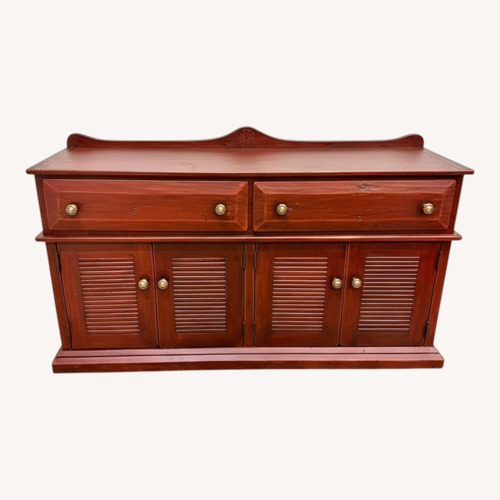Used Red Wood Sideboard for sale on AptDeco