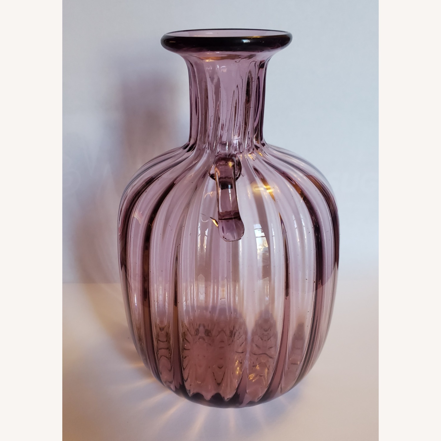 Vintage Murano Soffiato Glass Vase Zecchin - image-3