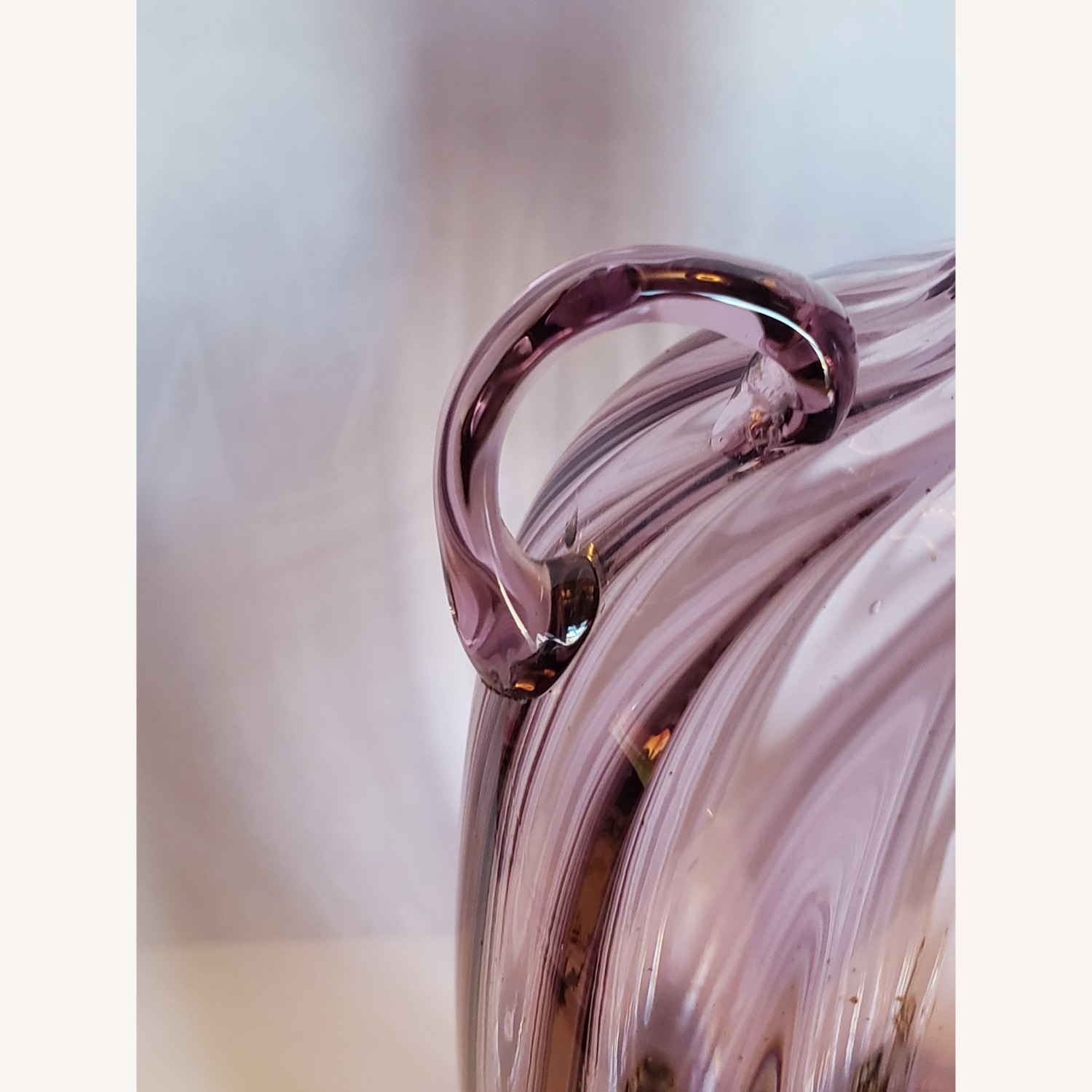 Vintage Murano Soffiato Glass Vase Zecchin - image-4