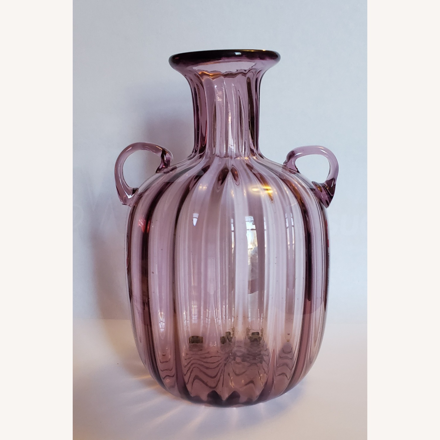 Vintage Murano Soffiato Glass Vase Zecchin - image-9