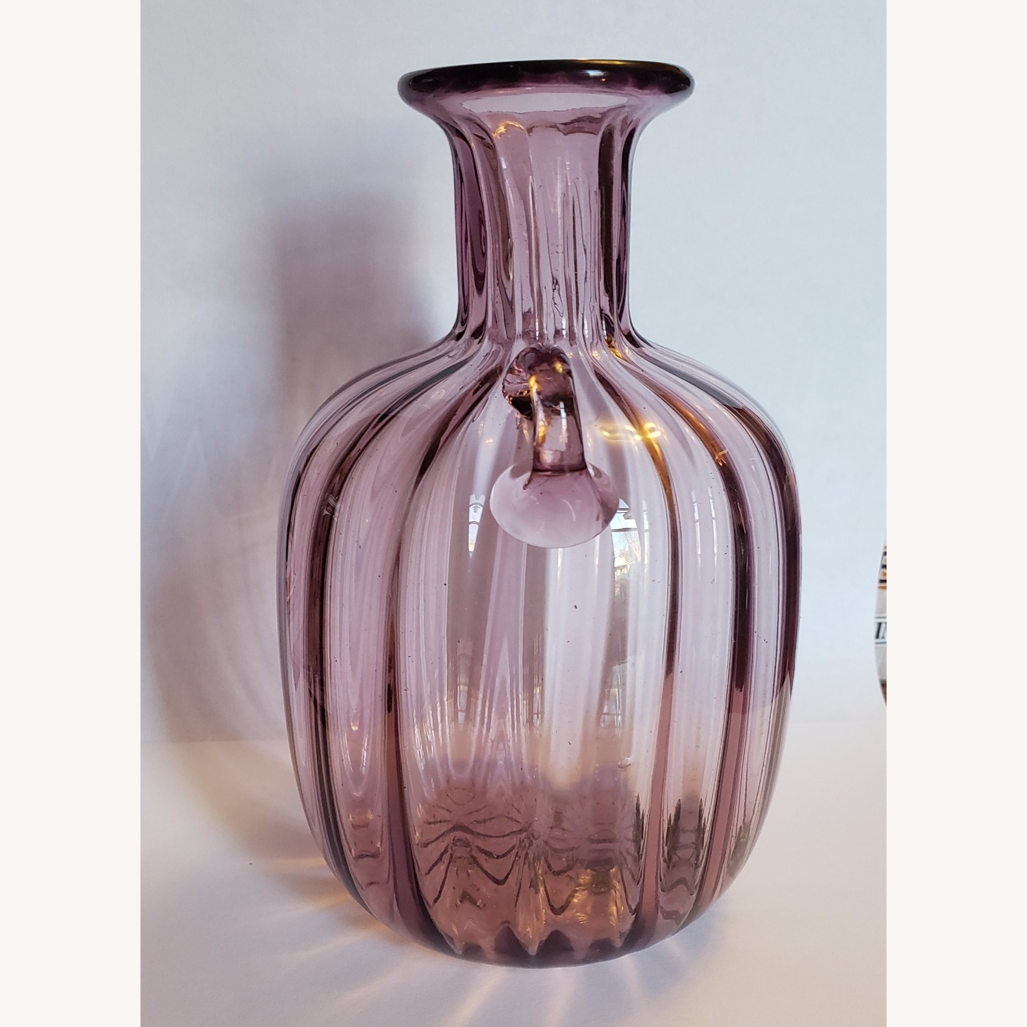 Vintage Murano Soffiato Glass Vase Zecchin - image-1