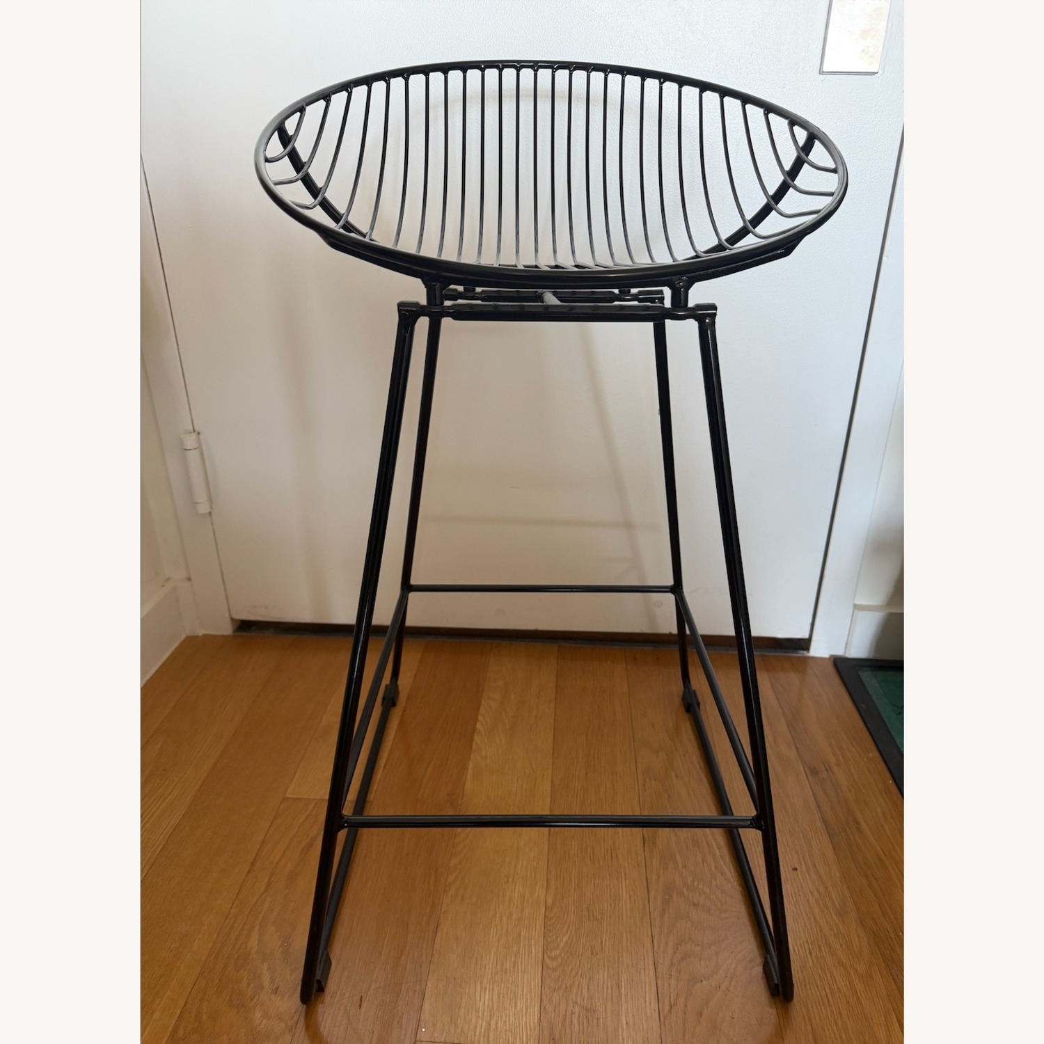 25" Black Metal Stools - image-2