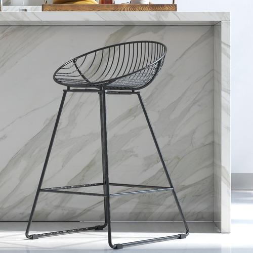 Used 25" Black Metal Stools for sale on AptDeco