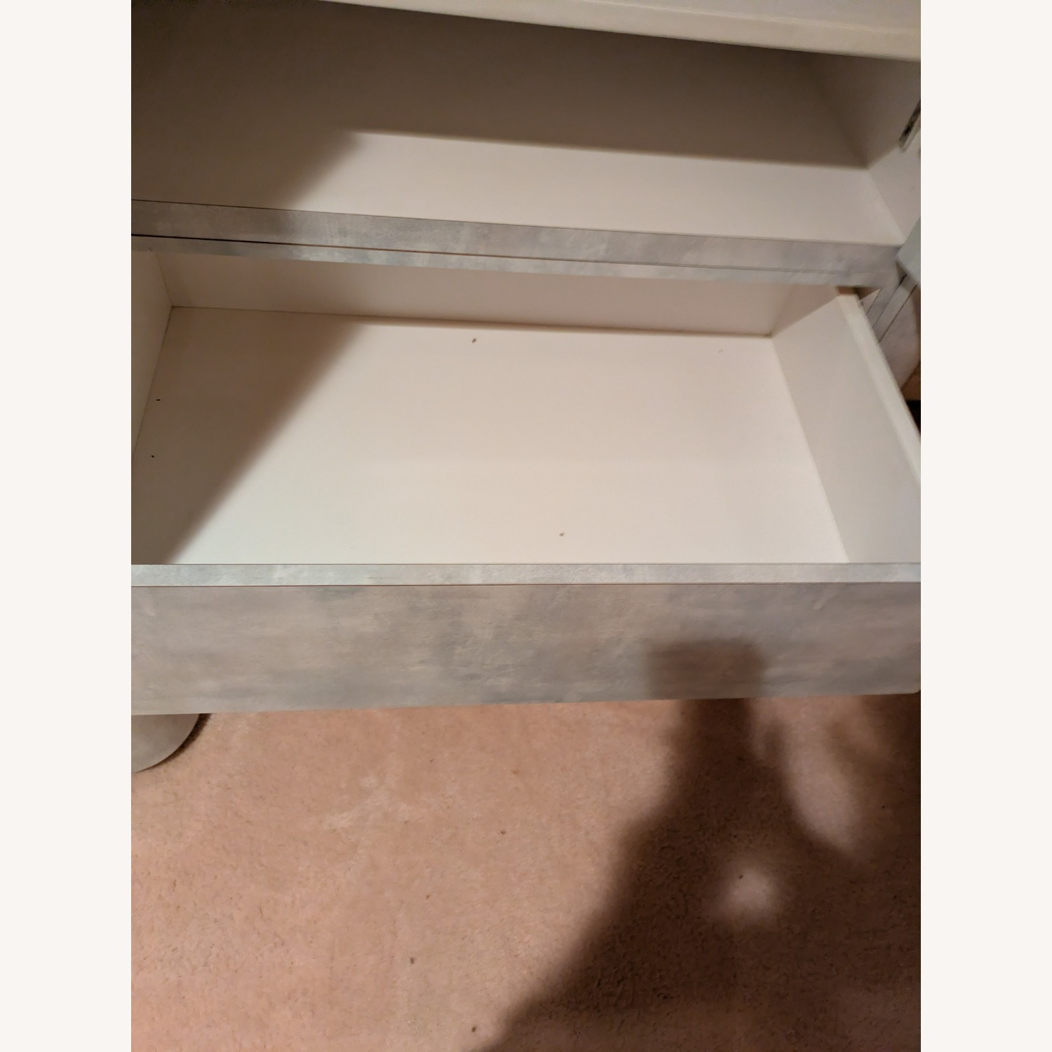 Light Gray Wood Armoire - image-8
