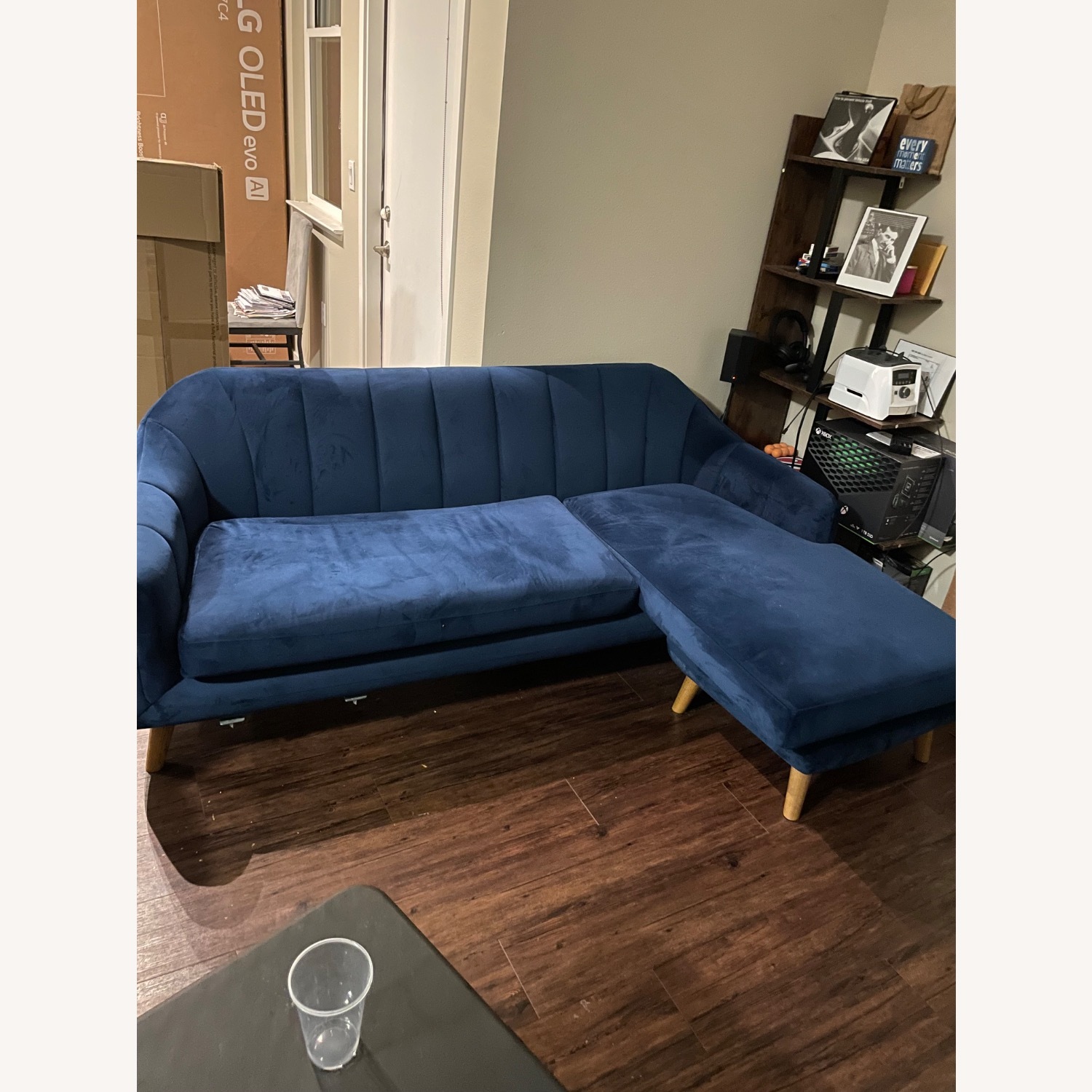 Blue 2 Piece Sectional - image-2