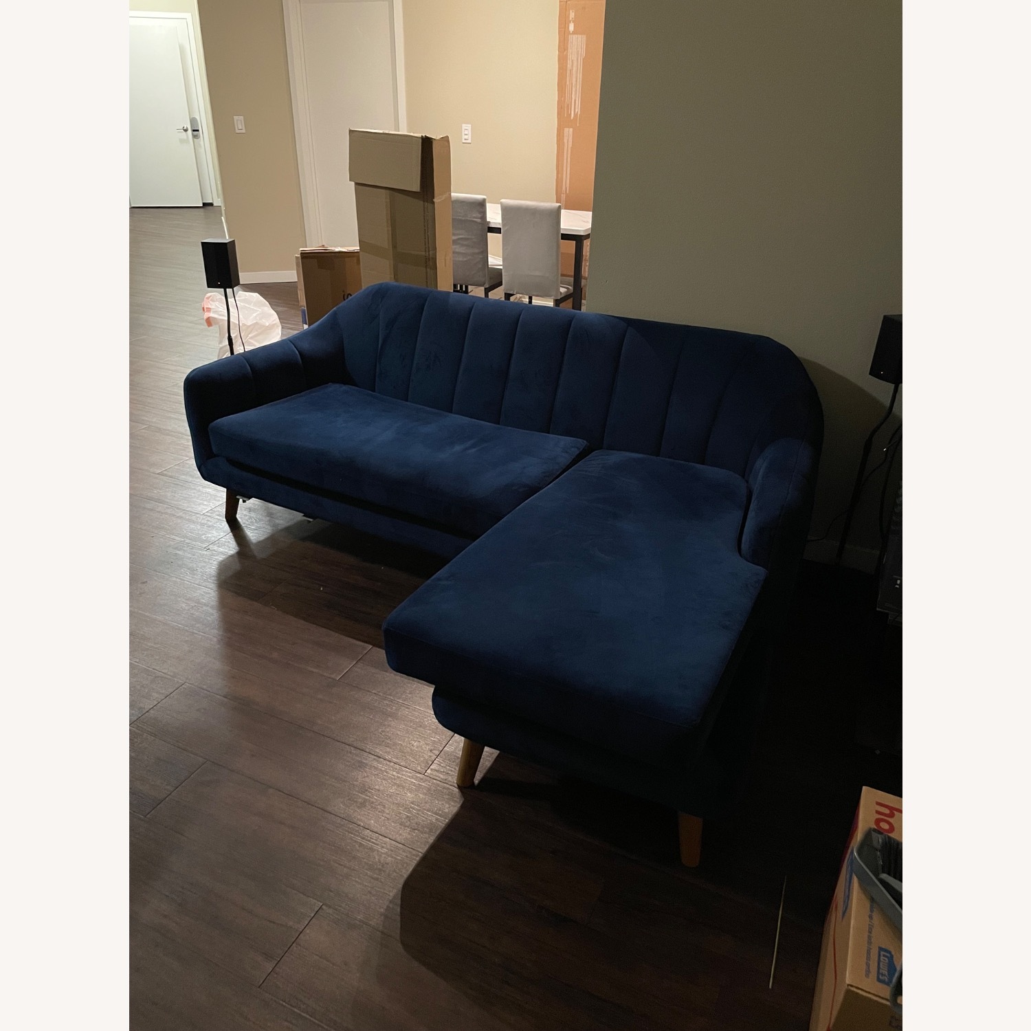 Blue 2 Piece Sectional - image-1
