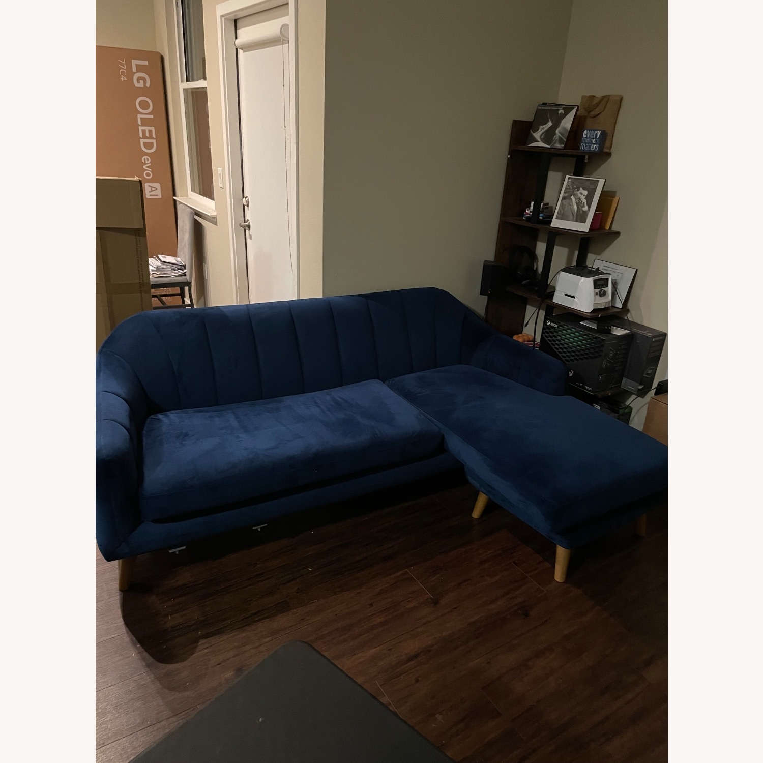 Blue 2 Piece Sectional - image-3