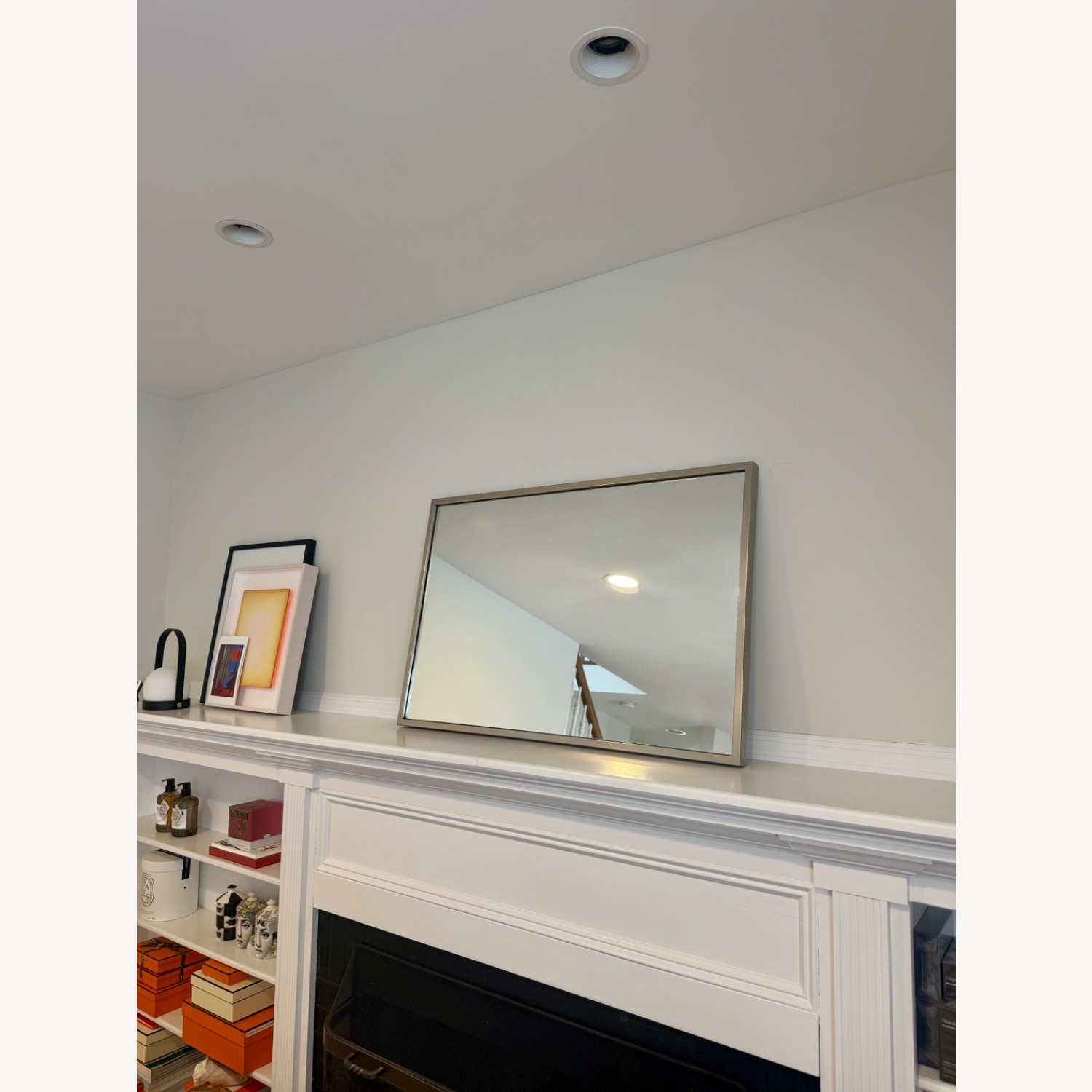 West Elm Metal Frame Rectangular Wall Mirror - image-3