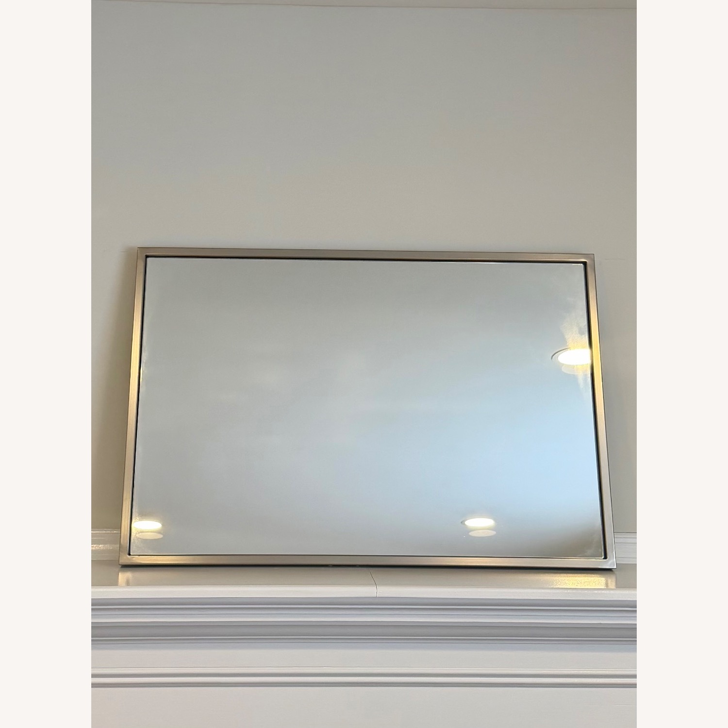 West Elm Metal Frame Rectangular Wall Mirror - image-2