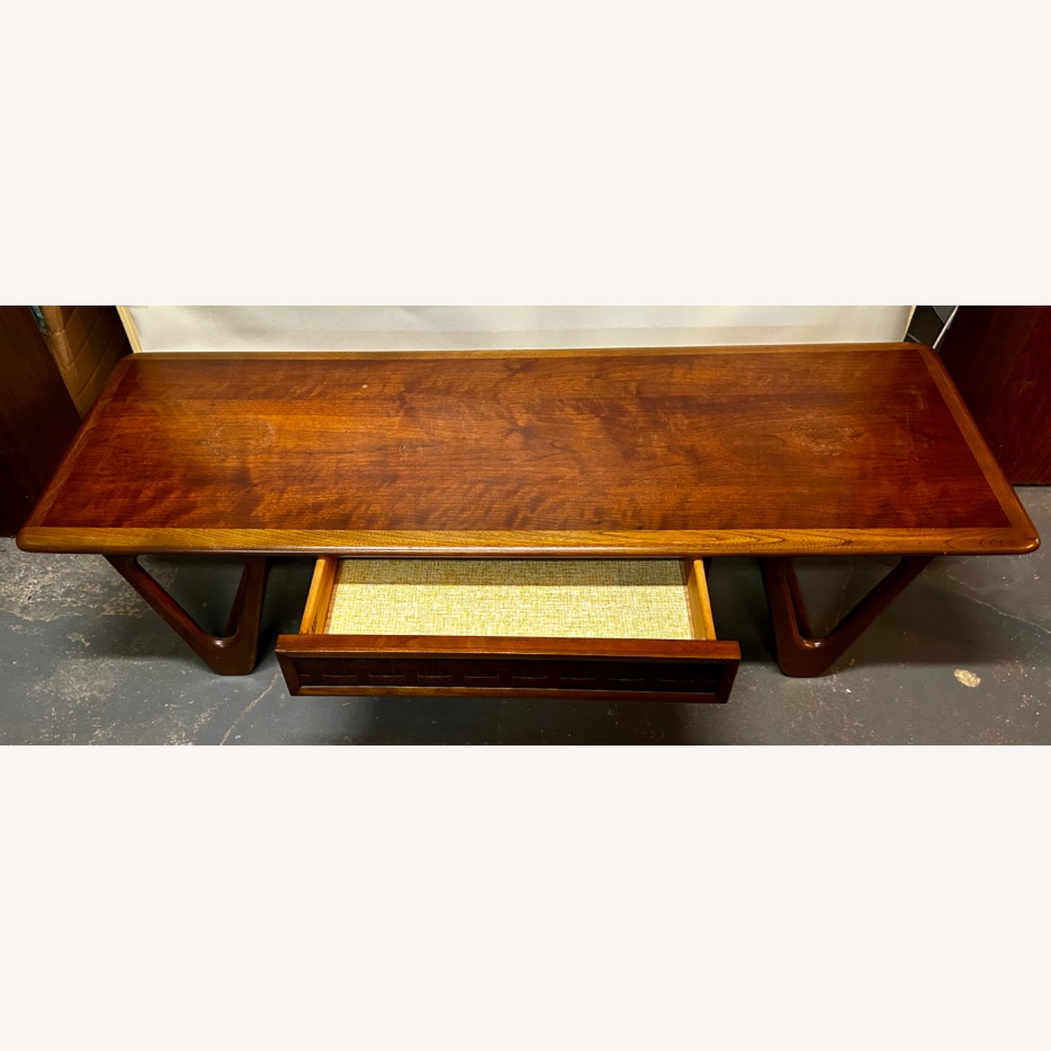 Lane Furniture Dark Brown Wood Coffee Table - image-2