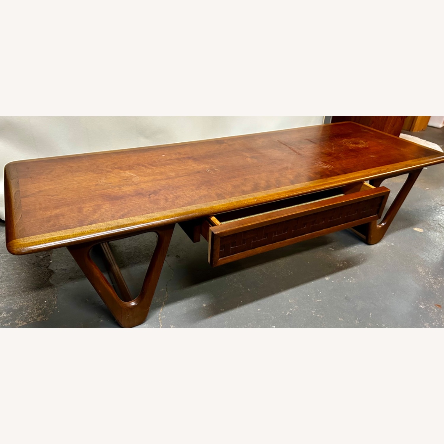 Lane Furniture Dark Brown Wood Coffee Table - image-4