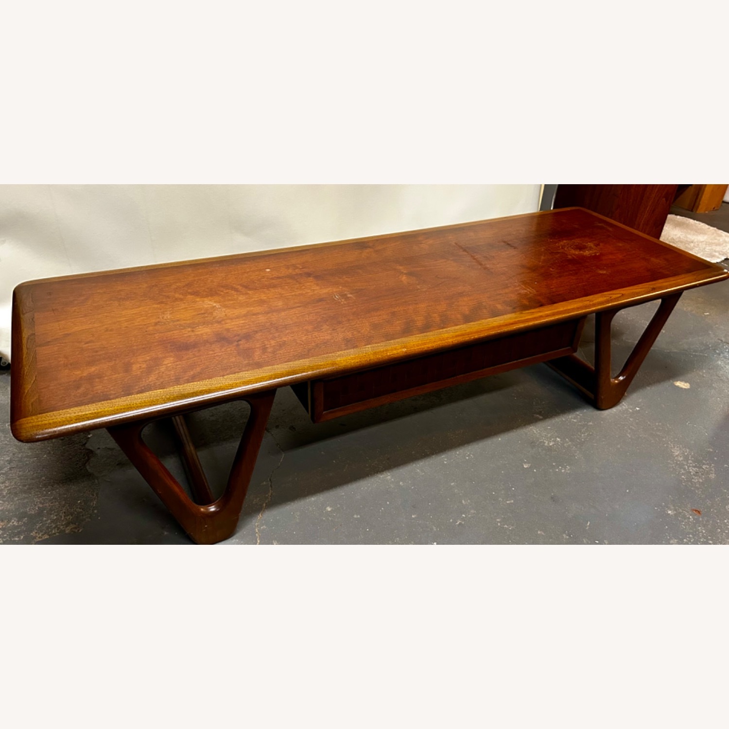 Lane Furniture Dark Brown Wood Coffee Table - image-1