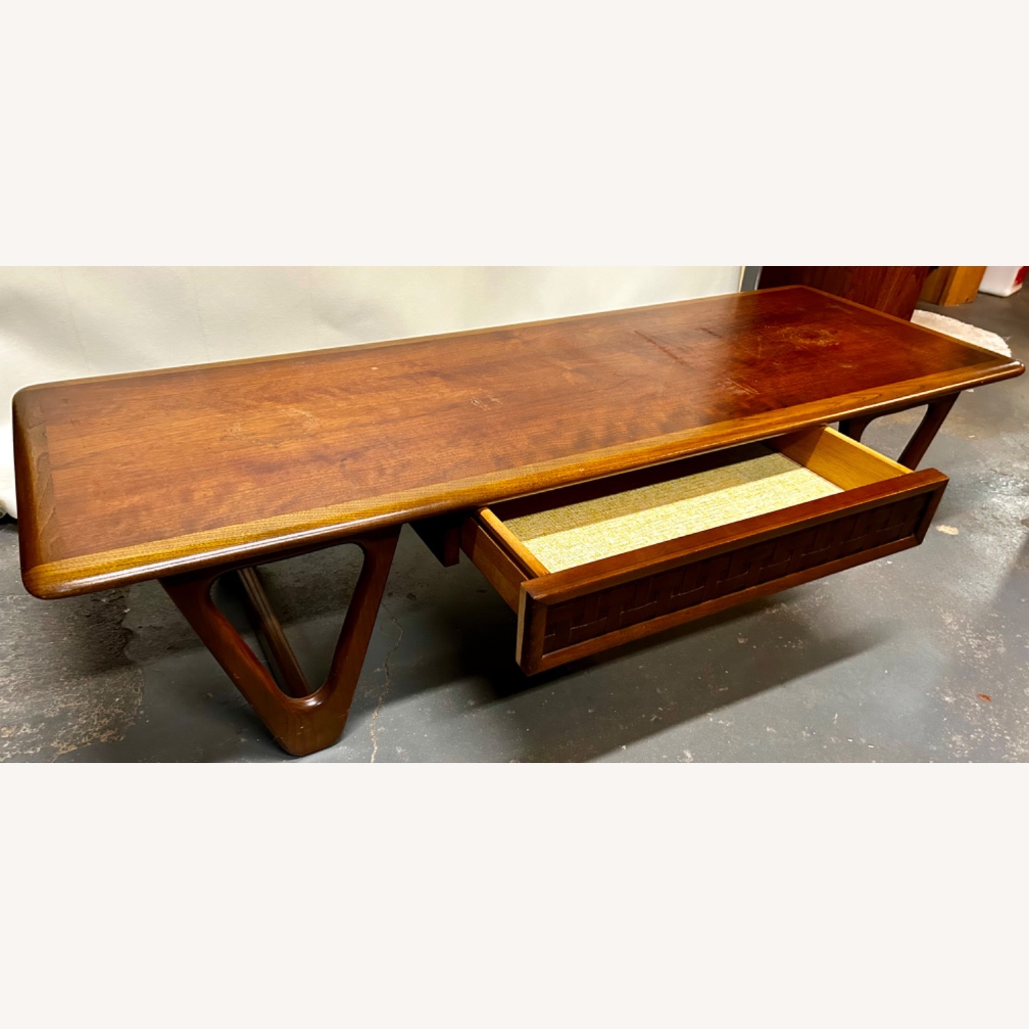 Lane Furniture Dark Brown Wood Coffee Table - image-5