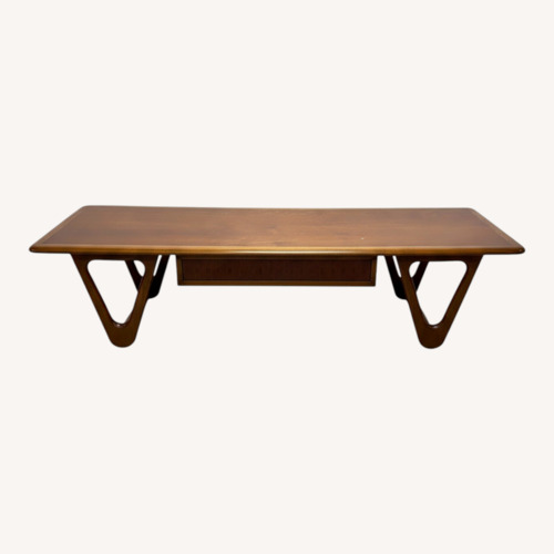 Used Lane Furniture Dark Brown Wood Coffee Table for sale on AptDeco