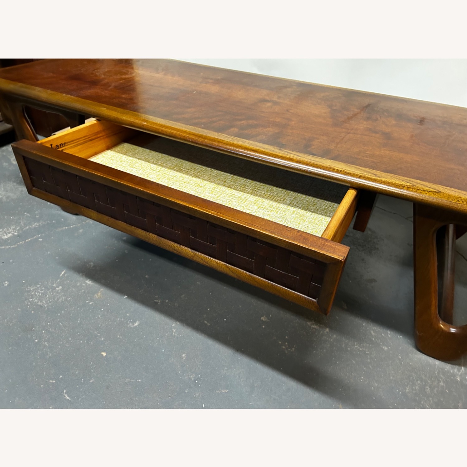 Lane Furniture Dark Brown Wood Coffee Table - image-8