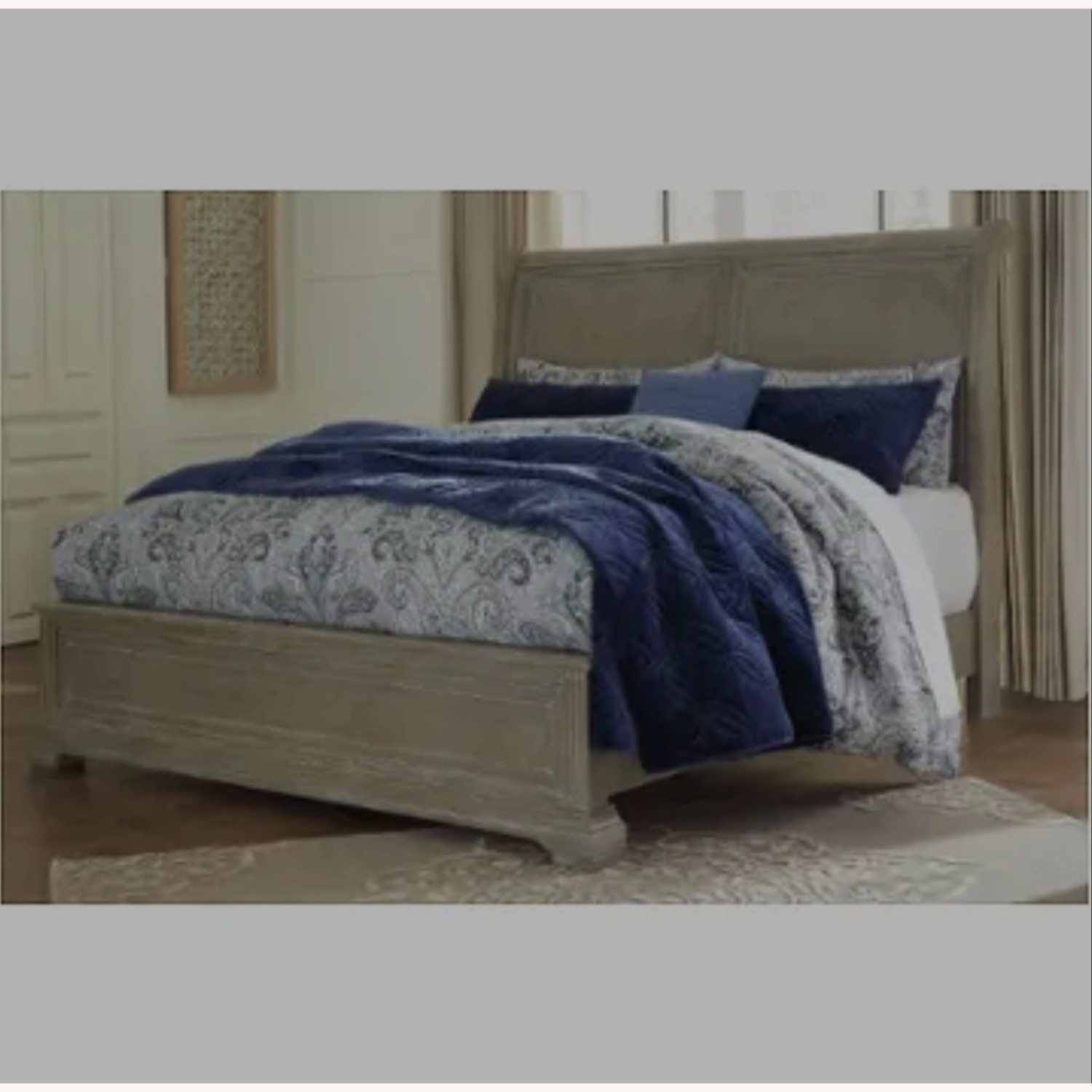Ashley Furniture Borlend Wood Veneer King Bed - image-6