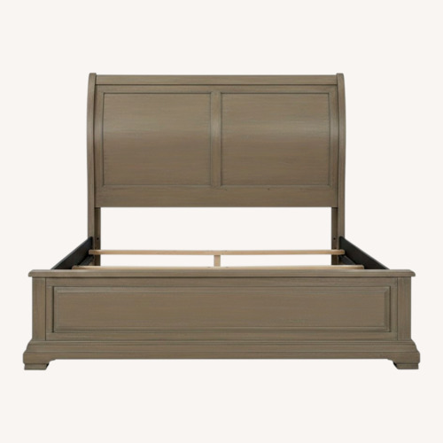 Used Ashley Furniture Borlend Wood Veneer King Bed for sale on AptDeco