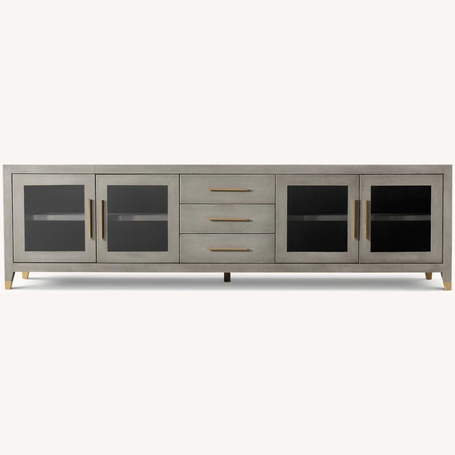 Restoration Hardware Shagreen Media Console - image-0