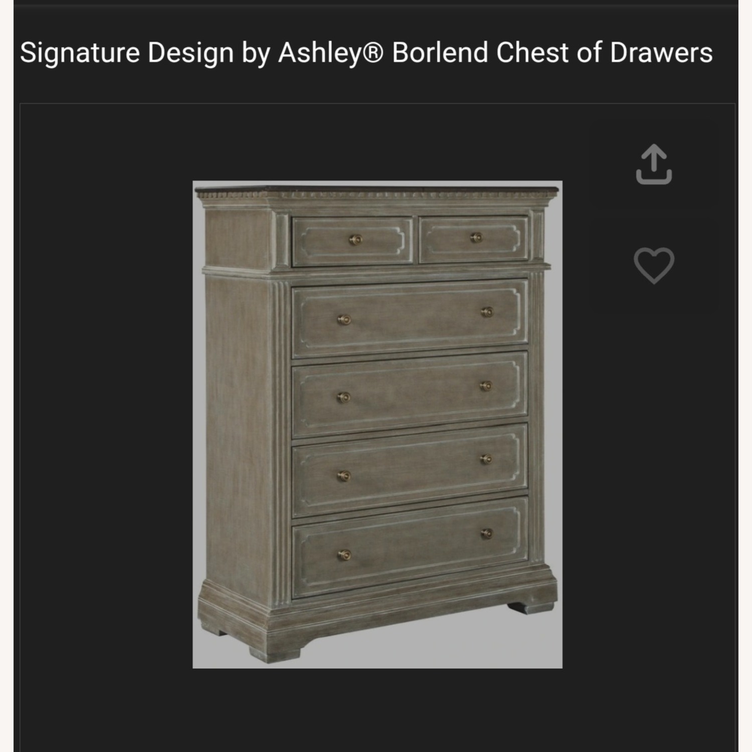 Ashley Furniture Borlend Wood Veneer Chest - image-1
